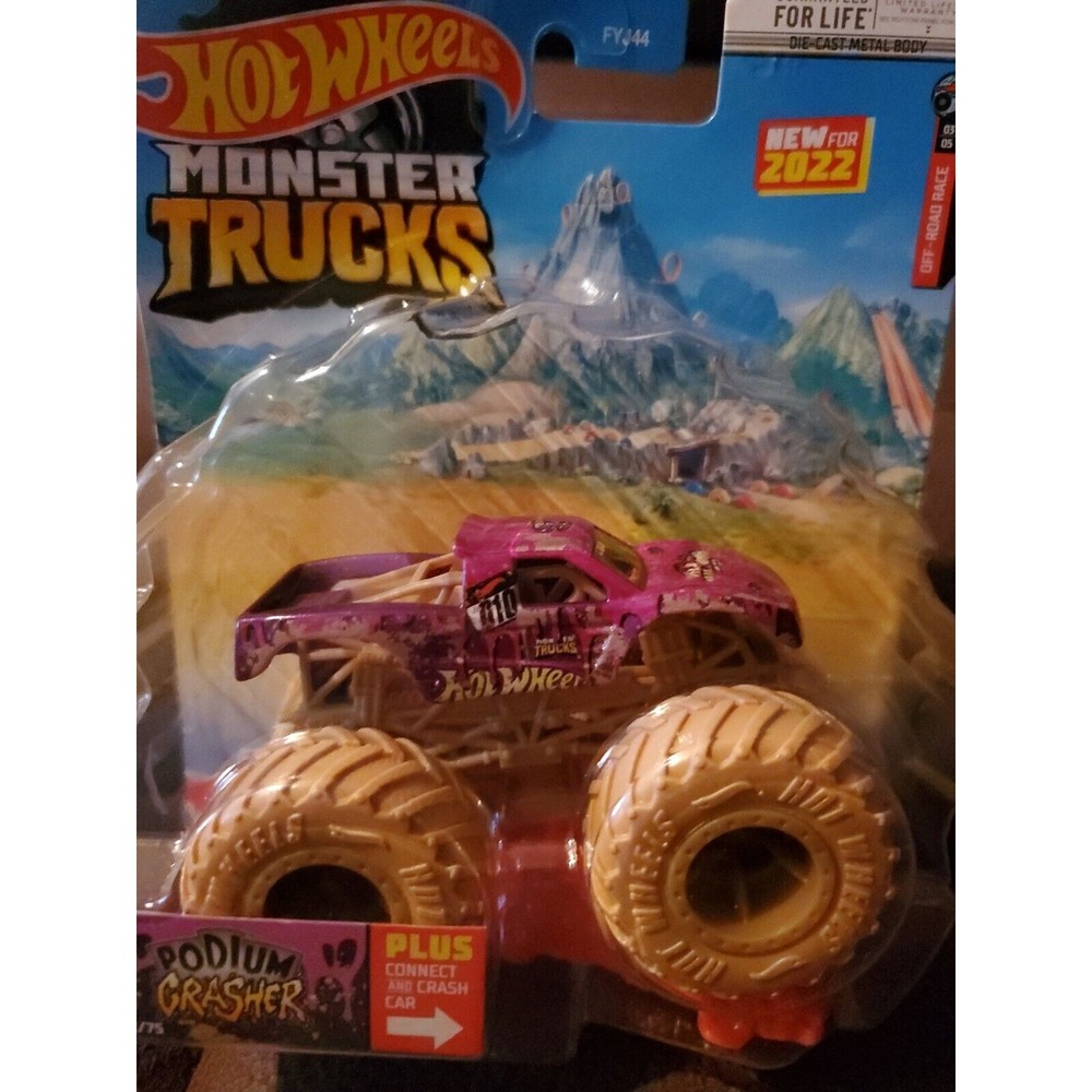 Hot Wheels Monster Trucks Podium Crasher 62/75 New for 2022 Off Road Race - Picture 2 of 3
